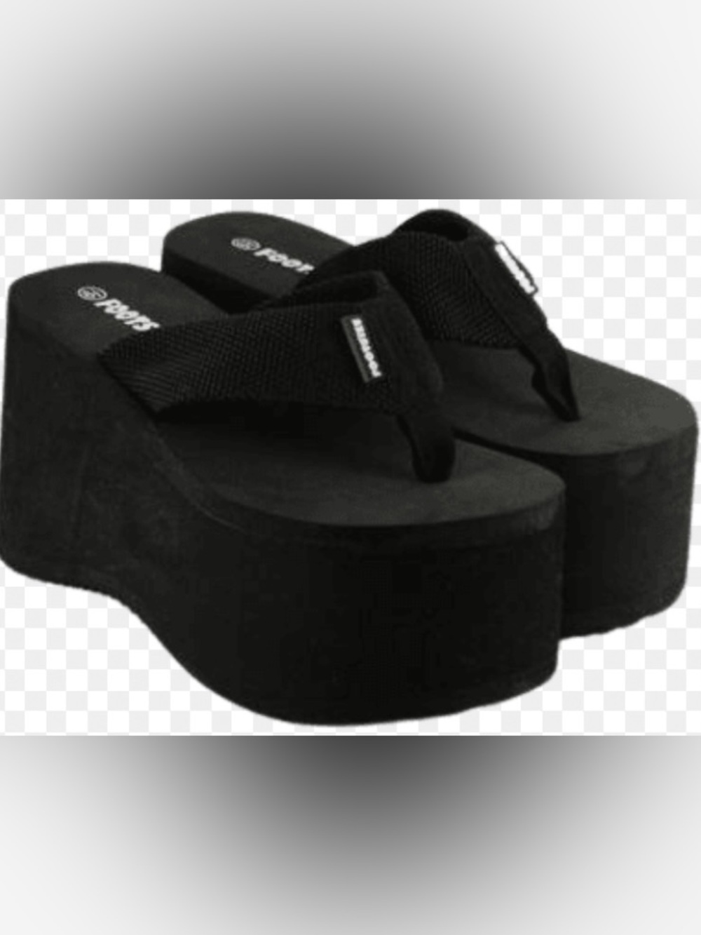 chunky platform flip flops
